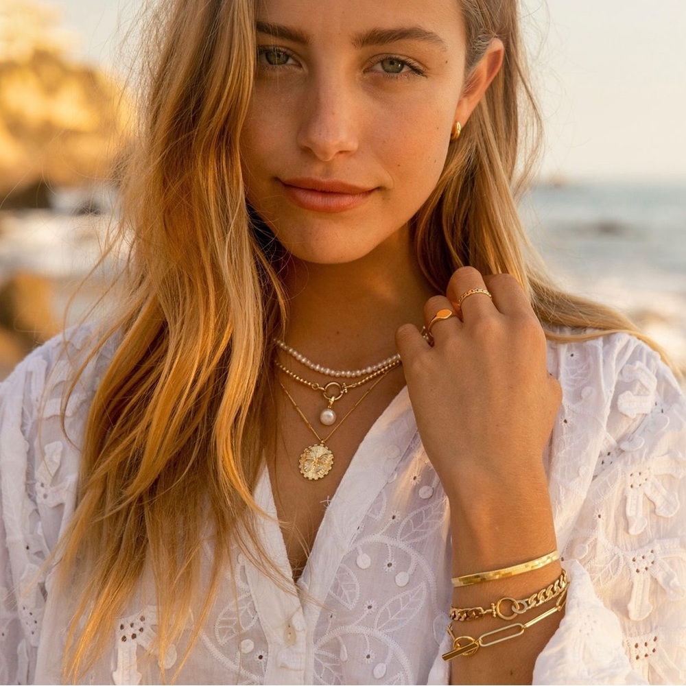 Gorjana NWT Harper Paperclip Bracelet ✨ // Gold - Picture 7 of 13